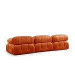 Casa si Gradina - Mobilier - Canapele si coltare - Canapele - Canapea 3 locuri, Hanah Home, lemn fag si panouri aglomerate, portocaliu, 288x95x75 cm - Infinity.ro