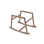 Casa si Gradina - Mobilier - Mobilier copii - Patuturi copii - Leagan pentru copii, Hanah Home, lemn de pin, gri si nuc, 90x70x58 cm - Infinity.ro