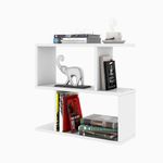 Casa si Gradina - Mobilier - Mese si birouri - Mese living - Masuta laterala, Hanah Home, panou de particule melaminat, alb, 60x20x55 cm - Infinity.ro