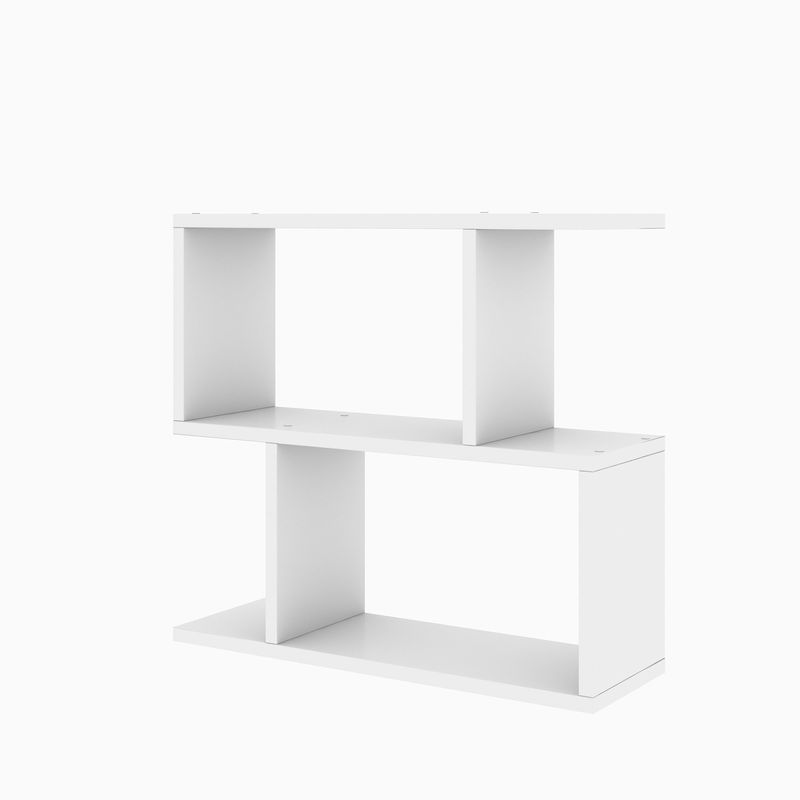 Casa si Gradina - Mobilier - Mese si birouri - Mese living - Masuta laterala, Hanah Home, panou de particule melaminat, alb, 60x20x55 cm - Infinity.ro