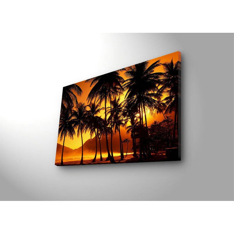 Casa si Gradina - Decoratiuni - Tablouri - Tablou canvas decorativ cu led, Wallxpert, panza piele de caprioara, multicolor, 45x70 cm, 239SHN3285 - Infinity.ro