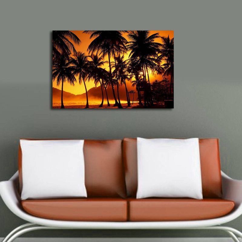 Casa si Gradina - Decoratiuni - Tablouri - Tablou canvas decorativ cu led, Wallxpert, panza piele de caprioara, multicolor, 45x70 cm, 239SHN3285 - Infinity.ro