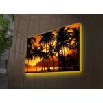 Casa si Gradina - Decoratiuni - Tablouri - Tablou canvas decorativ cu led, Wallxpert, panza piele de caprioara, multicolor, 45x70 cm, 239SHN3285 - Infinity.ro