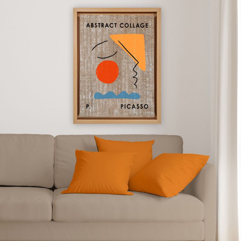 Casa si Gradina - Decoratiuni - Tablouri - Tablou decorativ pe panza, Wallxpert, 100% iuta, multicolor, 46x66 cm, rama lemn - Infinity.ro