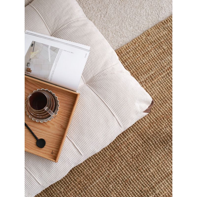 Casa si Gradina - Mobilier - Canapele si coltare - Canapele - Canapea extensibila 2 locuri, Hanah Home, catifea, alb, 120x79x75 cm - Infinity.ro