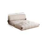 Casa si Gradina - Mobilier - Canapele si coltare - Canapele - Canapea extensibila 2 locuri, Hanah Home, catifea, alb, 120x79x75 cm - Infinity.ro