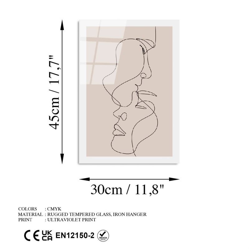 Casa si Gradina - Decoratiuni - Tablouri - Tablou decorativ din sticla, Wallxpert, multicolor, 30x45 cm, sticla calita - Infinity.ro