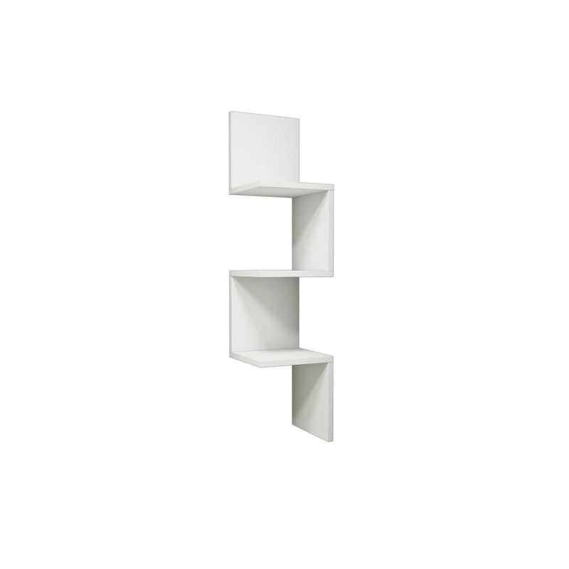 Casa si Gradina - Mobilier - Biblioteci si rafturi - Etajere - Etajera de perete, Hanah Home, PAL melaminat, alb, 25x25x105,4 cm - Infinity.ro