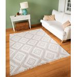 Casa si Gradina - Textile si covoare - Covoare - Covoare casa - Covor, Conceptum Hypnose, alb, bej, 60x100 cm, 100% bumbac, reversibil - Infinity.ro