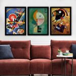 Casa si Gradina - Decoratiuni - Tablouri - Set tablouri decorative inramate, Wallxpert, multicolor, 35x45 cm, 3 piese, rama lemn - Infinity.ro