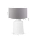 Casa si Gradina - Corpuri si surse de iluminat - Veioze si lampi - Veioze - Veioza, Opviq, pvc, gri, 30 cm - Infinity.ro