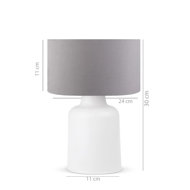 Casa si Gradina - Corpuri si surse de iluminat - Veioze si lampi - Veioze - Veioza, Opviq, pvc, gri, 30 cm - Infinity.ro