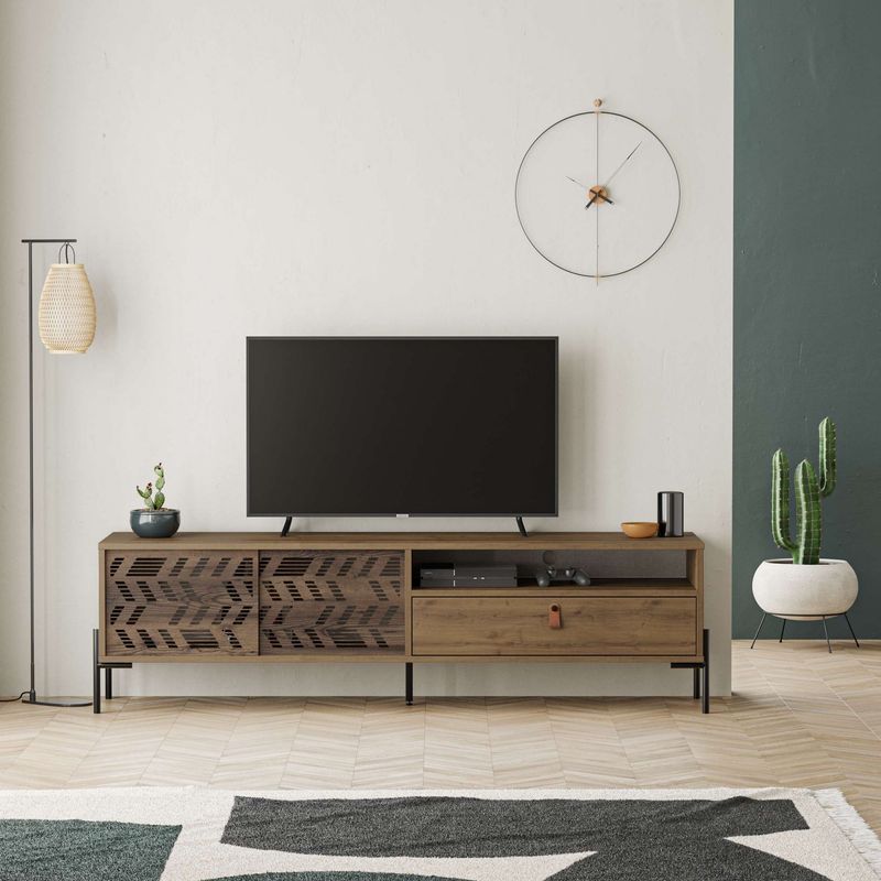 Casa si Gradina - Mobilier - Comode si corpuri - Comode - Comoda tv, Hanah Home, pal melaminat, hitit, 170x45x48.6 cm - Infinity.ro