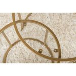 Casa si Gradina - Mobilier - Mese si birouri - Masute de cafea - Set masute de cafea, Hanah Home, sticla temperata, auriu, metal, 60x60x43 cm, 42x42x39 cm - Infinity.ro