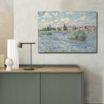 Casa si Gradina - Decoratiuni - Tablouri - Tablou canvas decorativ, Wallxpert, panza piele de caprioara, multicolor, rama lemn, 70x100 cm - Infinity.ro