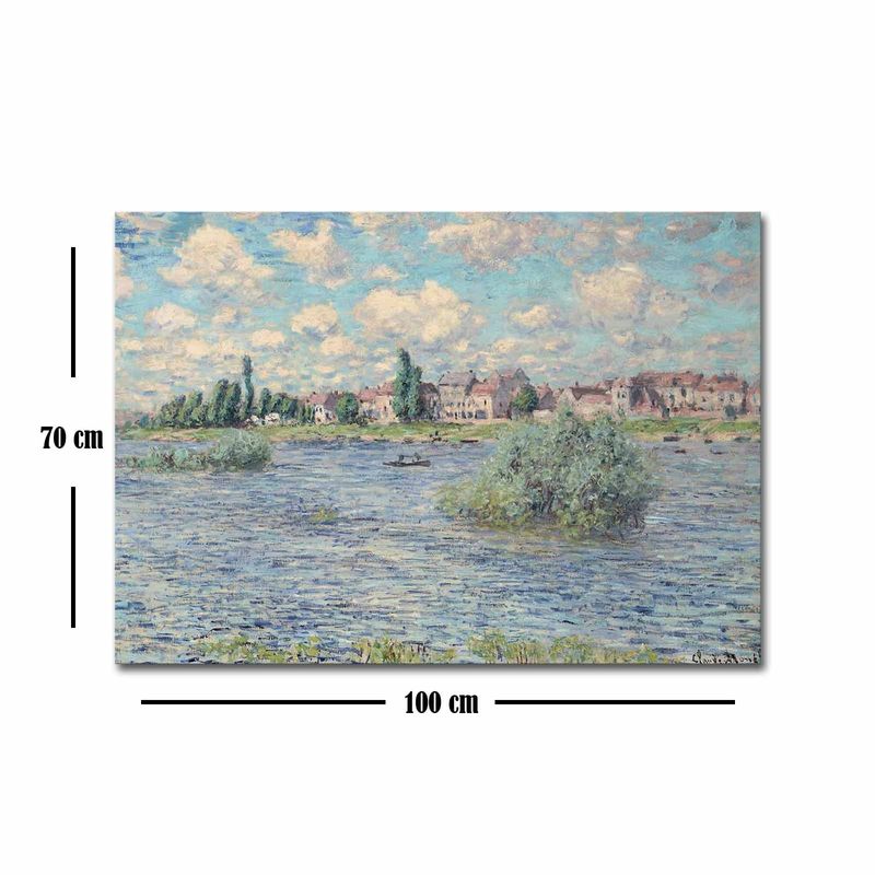 Casa si Gradina - Decoratiuni - Tablouri - Tablou canvas decorativ, Wallxpert, panza piele de caprioara, multicolor, rama lemn, 70x100 cm - Infinity.ro