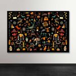 Casa si Gradina - Decoratiuni - Tablouri - Tablou decorativ, Wallxpert, panza, multicolor, 100x140 cm, rama lemn - Infinity.ro
