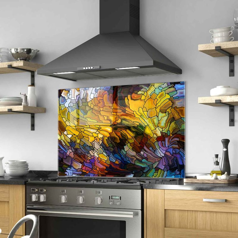 Casa si Gradina - Decoratiuni - Tablouri - Tablou decorativ din sticla, Wallxpert, multicolor, 70x100 cm, sticla temperata - Infinity.ro