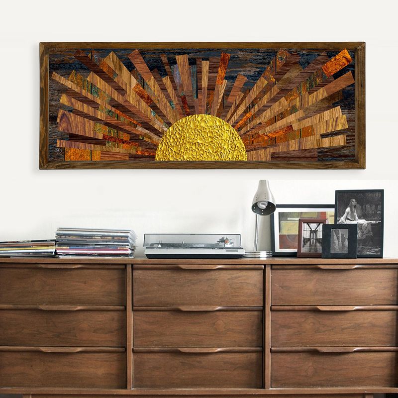 Casa si Gradina - Decoratiuni - Tablouri - Tablou decorativ cu rama, Wallxpert, mdf, multicolor, 120x40x3,5 cm - Infinity.ro