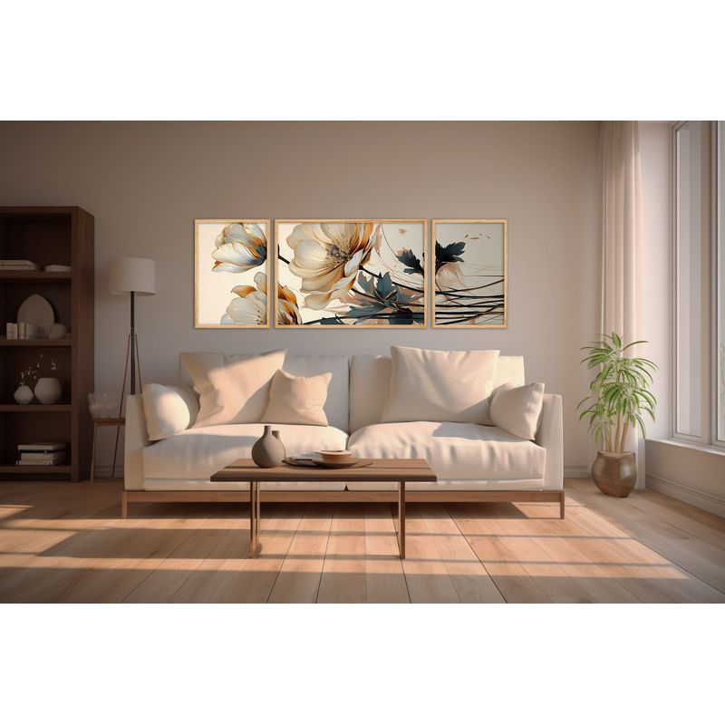 Casa si Gradina - Decoratiuni - Tablouri - Tablou decorativ cu rama, Wallxpert, mdf, multicolor, set 3 piese, 50x35 cm, 50x70 cm - Infinity.ro