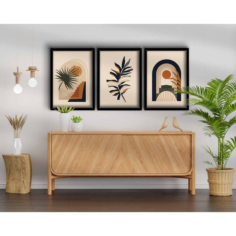 Casa si Gradina - Decoratiuni - Tablouri - Tablou decorativ inramat, Wallxpert, mdf, multicolor, 38x53 cm, set 3 piese - Infinity.ro