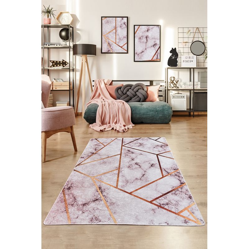 Casa si Gradina - Textile si covoare - Covoare - Covoare casa - Covor de hol, Conceptum Hypnose, multicolor, 120x150 cm, 100% poliester, antiderapant, lavabil la masina - Infinity.ro
