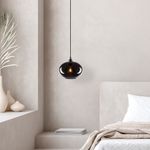 Casa si Gradina - Corpuri si surse de iluminat - Lustre si pendule - Lustra, Opviq, sticla, fumuriu, 27x27 cm, inaltime reglabila - Infinity.ro