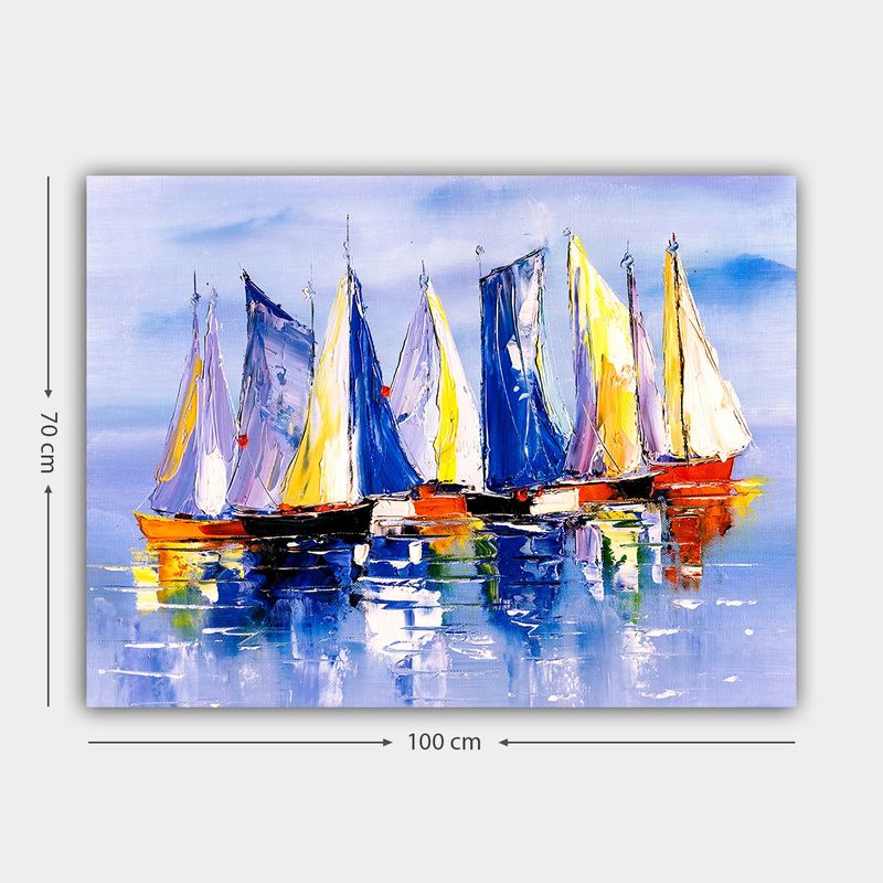 Casa si Gradina - Decoratiuni - Tablouri - Tablou decorativ, Wallxpert, panza, multicolor, 70x100 cm, rama lemn, 441HPE2635 - Infinity.ro