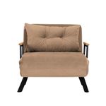 Casa si Gradina - Mobilier - Canapele si coltare - Canapele - Canapea extensibila, Atelier Del Sofa, metal, maro deschis, 175x60 cm - Infinity.ro