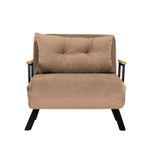 Casa si Gradina - Mobilier - Canapele si coltare - Canapele - Canapea extensibila, Atelier Del Sofa, metal, maro deschis, 175x60 cm - Infinity.ro