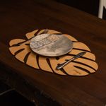 Casa si Gradina - Bucatarie si vesela - Organizare si depozitare bucatarie - Suporturi tacamuri si vase - Set suporturi de masa, Hermia, lemn, miere, 36x36 cm, 6 piese, 790PYN1161 - Infinity.ro