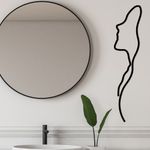Casa si Gradina - Decoratiuni - Decoratiuni perete - Accesoriu decorativ de perete, Wallxpert, metal, negru, 18x0.15x74 cm - Infinity.ro