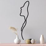 Casa si Gradina - Decoratiuni - Decoratiuni perete - Accesoriu decorativ de perete, Wallxpert, metal, negru, 18x0.15x74 cm - Infinity.ro