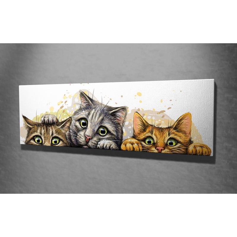 Casa si Gradina - Decoratiuni - Tablouri - Tablou canvas decorativ, Wallxpert, multicolor, 30x80 cm, 60% bumbac, 40% poliester, rama lemn - Infinity.ro