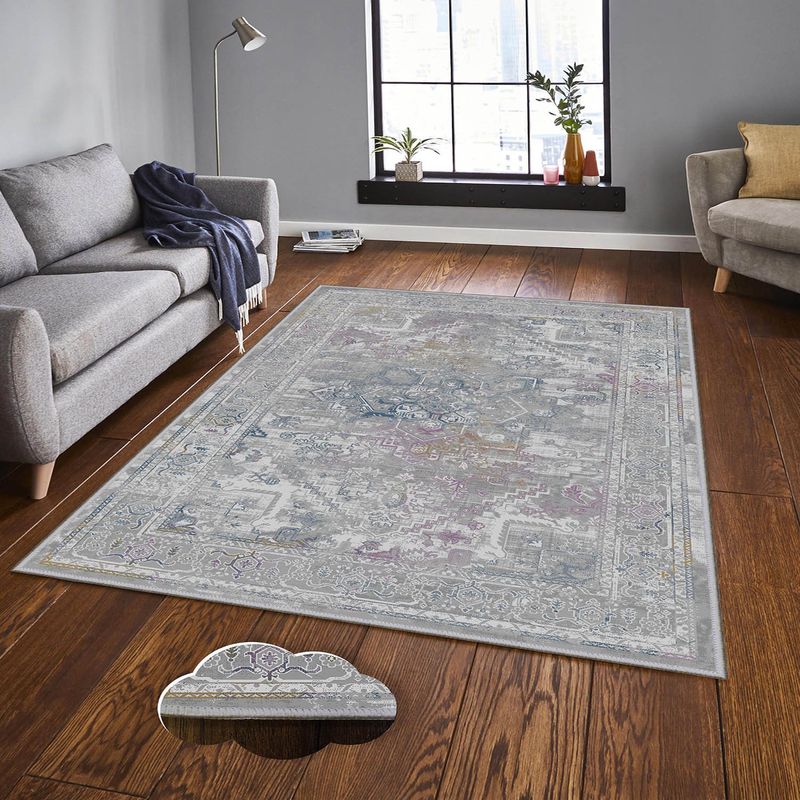 Casa si Gradina - Textile si covoare - Covoare - Covorase intrare - Covoras de intrare, Conceptum Hypnose, multicolor, 100x150 cm, 100% poliester, antiderapant, 444HFT4438 - Infinity.ro