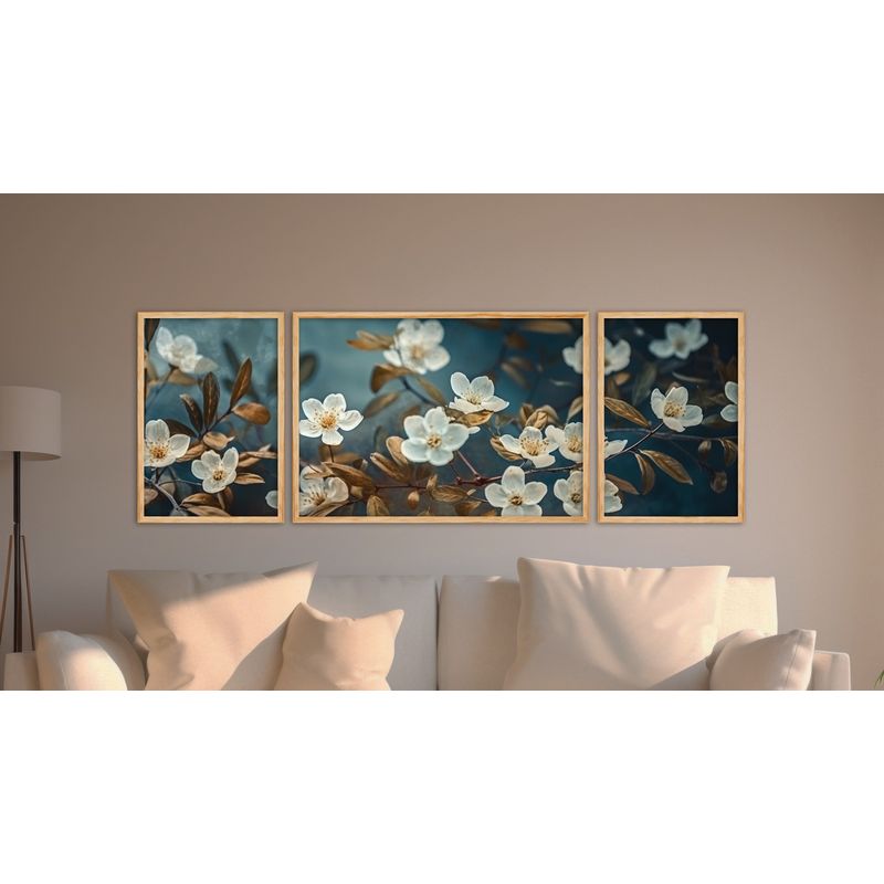 Casa si Gradina - Decoratiuni - Tablouri - Tablou decorativ inramat, Wallxpert, mdf, multicolor, 3 piese, 50x35 cm, 50x70 cm - Infinity.ro