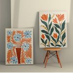 Casa si Gradina - Decoratiuni - Tablouri - Tablou decorativ, Wallxpert, panza, multicolor, 50x70 cm, set 2 bucati, 910NVT1389 - Infinity.ro