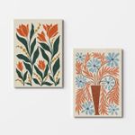 Casa si Gradina - Decoratiuni - Tablouri - Tablou decorativ, Wallxpert, panza, multicolor, 50x70 cm, set 2 bucati, 910NVT1389 - Infinity.ro
