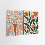 Casa si Gradina - Decoratiuni - Tablouri - Tablou decorativ, Wallxpert, panza, multicolor, 50x70 cm, set 2 bucati, 910NVT1389 - Infinity.ro