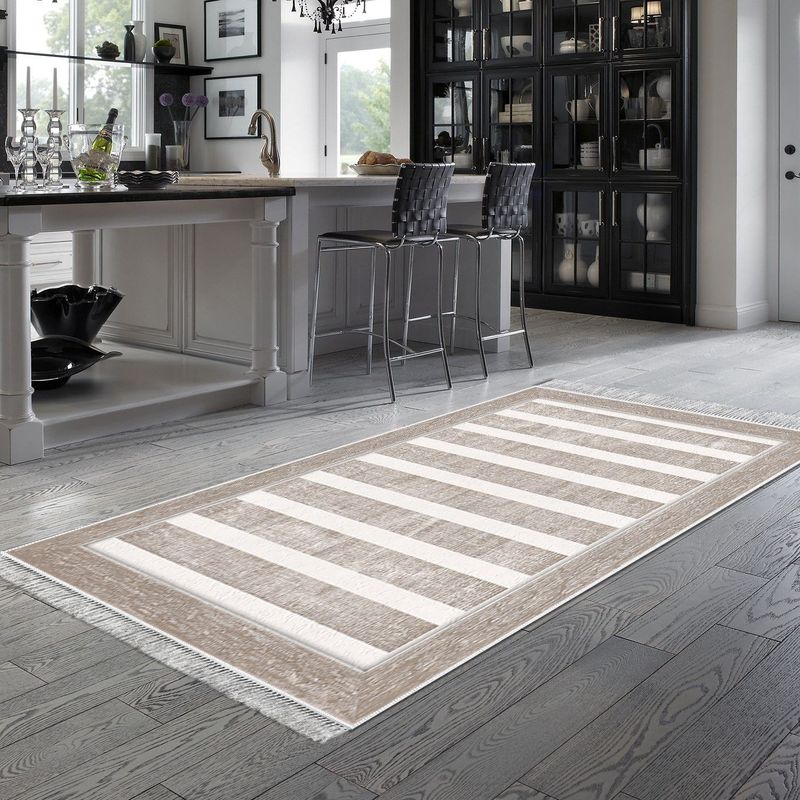 Casa si Gradina - Textile si covoare - Covoare - Covoare casa - Covor, Conceptum Hypnose, bej, 80x120 cm, 100% poliester, antiderapant, lavabil la masina, 955ANR3341 - Infinity.ro