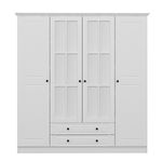 Casa si Gradina - Mobilier - Dulapuri si sifoniere - Sifoniere - Sifonier, Hanah Home, pal melaminat, alb, 180x52x210 cm, 506MNR2559 - Infinity.ro