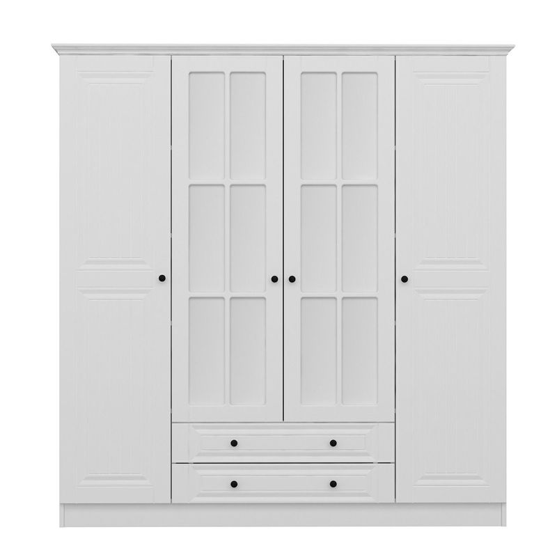 Casa si Gradina - Mobilier - Dulapuri si sifoniere - Sifoniere - Sifonier, Hanah Home, pal melaminat, alb, 180x52x210 cm, 506MNR2559 - Infinity.ro