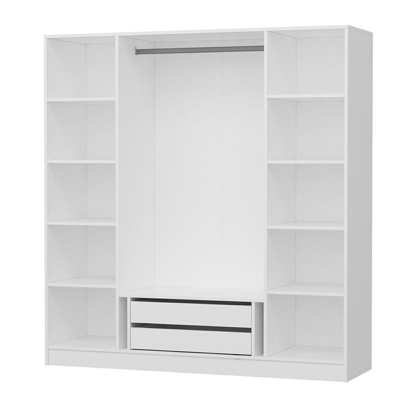 Casa si Gradina - Mobilier - Dulapuri si sifoniere - Sifoniere - Sifonier, Hanah Home, pal melaminat, alb, 180x52x210 cm, 506MNR2559 - Infinity.ro