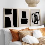 Casa si Gradina - Decoratiuni - Tablouri - Set tablouri decorative cu rama, Wallxpert, mdf si lemn masiv, multicolor, 50x70 cm, 3 piese - Infinity.ro