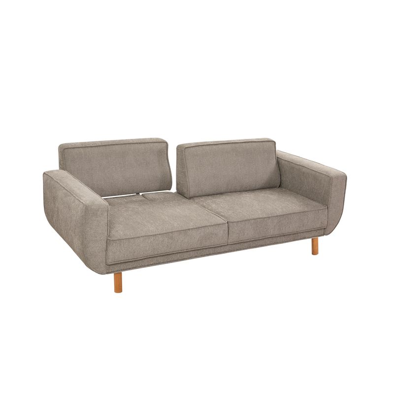 Casa si Gradina - Mobilier - Canapele si coltare - Canapele - Canapea extensibila 3 locuri, Atelier Del Sofa, lemn fag si placi aglomerate, stejar si gri, 223x81x92 cm - Infinity.ro