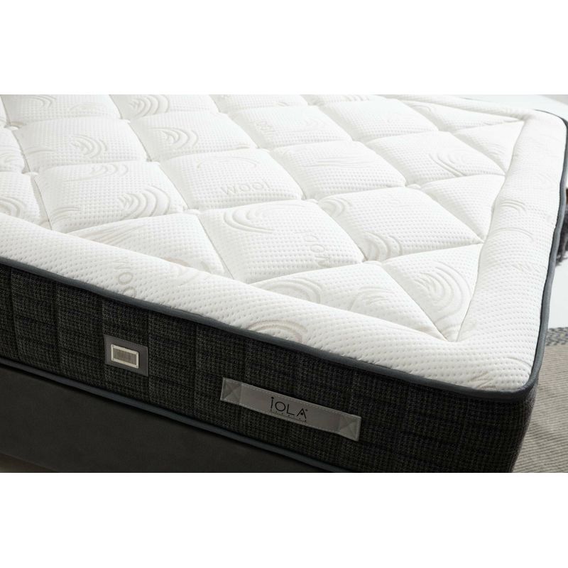 Casa si Gradina - Mobilier - Saltele si somiere - Saltele - Saltea, Hanah Home, poliester-viscoza-lana, gri, 180x200 cm, arcuri pocket - Infinity.ro