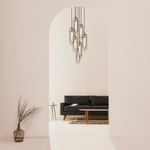 Casa si Gradina - Corpuri si surse de iluminat - Lustre si pendule - Candelabru, Opviq, metal, negru auriu, 48x48x132 cm - Infinity.ro