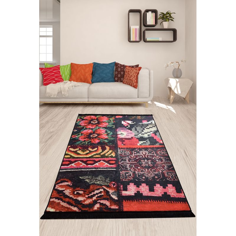Casa si Gradina - Textile si covoare - Covoare - Covorase intrare - Covoras de intrare, Conceptum Hypnose, multicolor, 80x150 cm, 100% poliester, antiderapant, lavabil la masina, 882CHL2687 - Infinity.ro