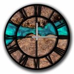 Casa si Gradina - Decoratiuni - Ceasuri - Ceas decorativ, Wallxpert, mdf, multicolor, 50 cm diametru, 238HMA6313 - Infinity.ro