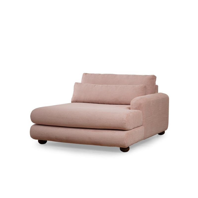 Casa si Gradina - Mobilier - Canapele si coltare - Coltare - Coltar, Hanah Home, cadru lemn fag, tapiterie poliester, roz, 330x150x105 cm - Infinity.ro